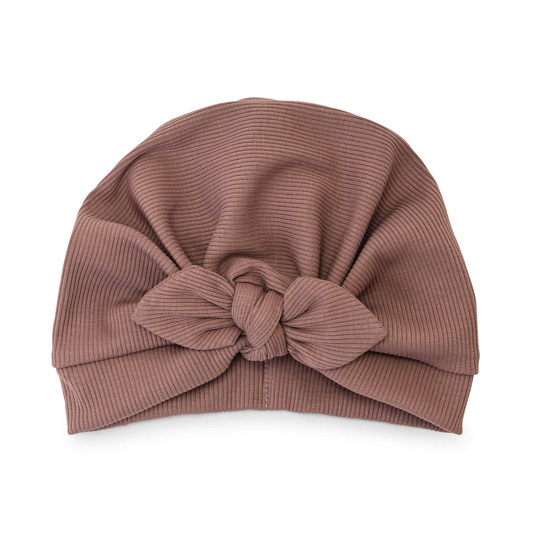 Turban hat with bow - mauve