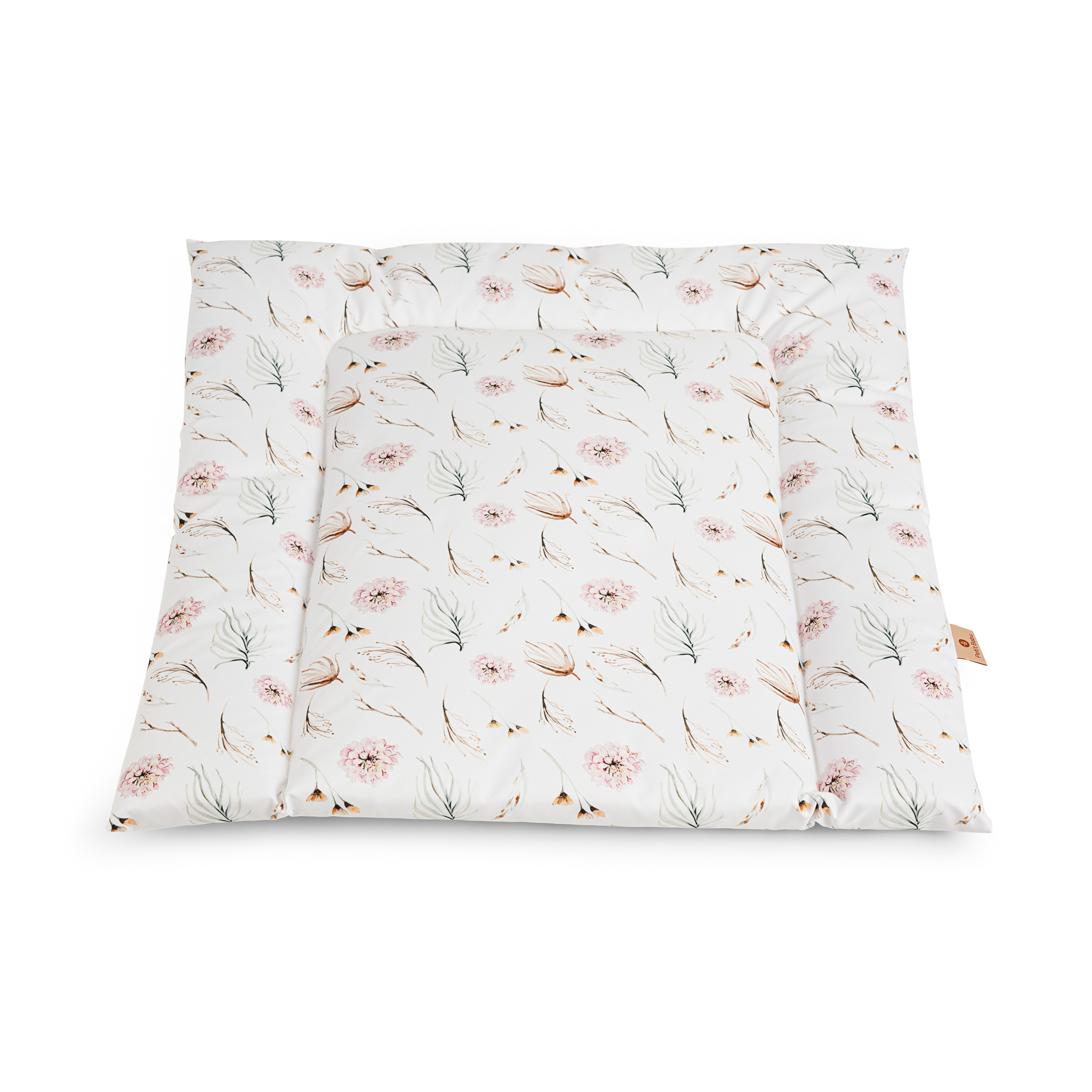 Changing pad  - Pink flowers - water repellent