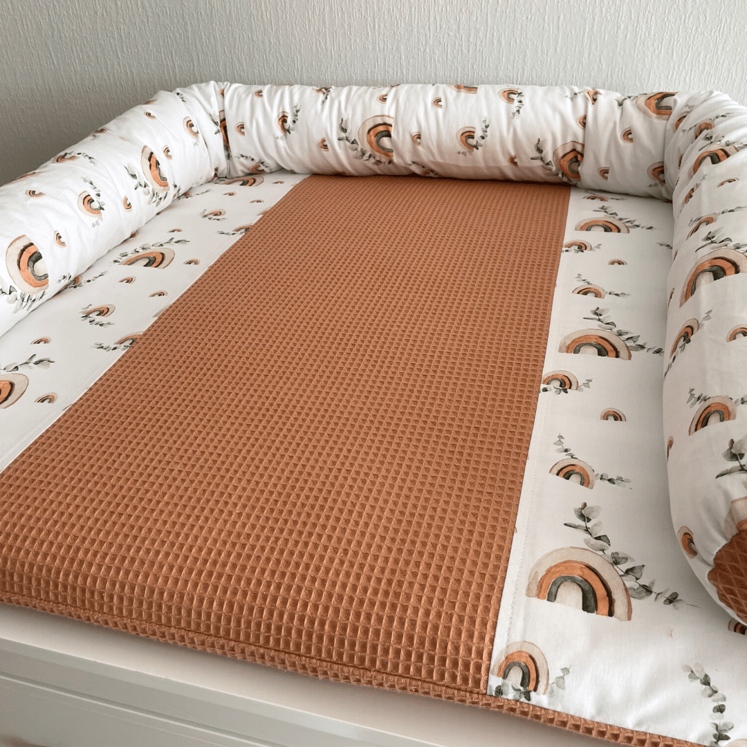 Changing pad with cover - Rainbows