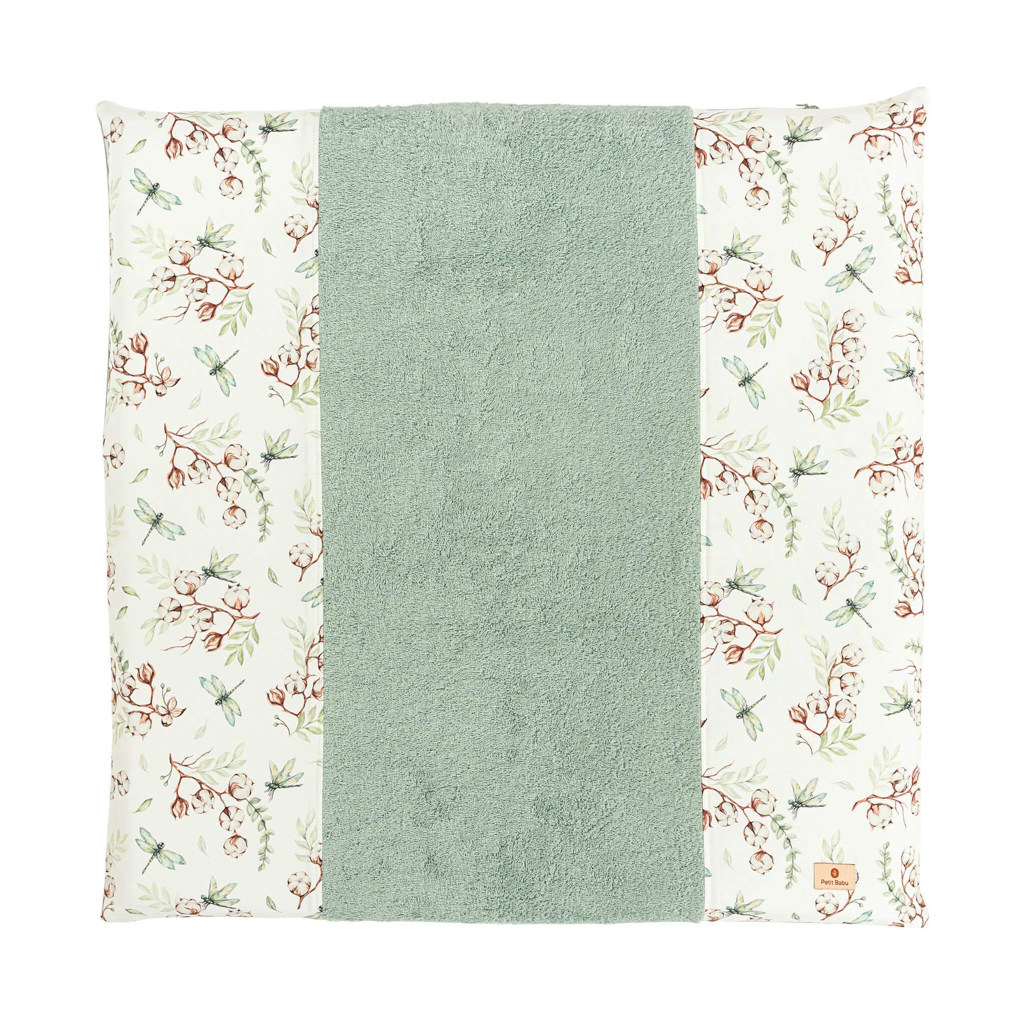 Changing pad with cover - Dragonfly sea green