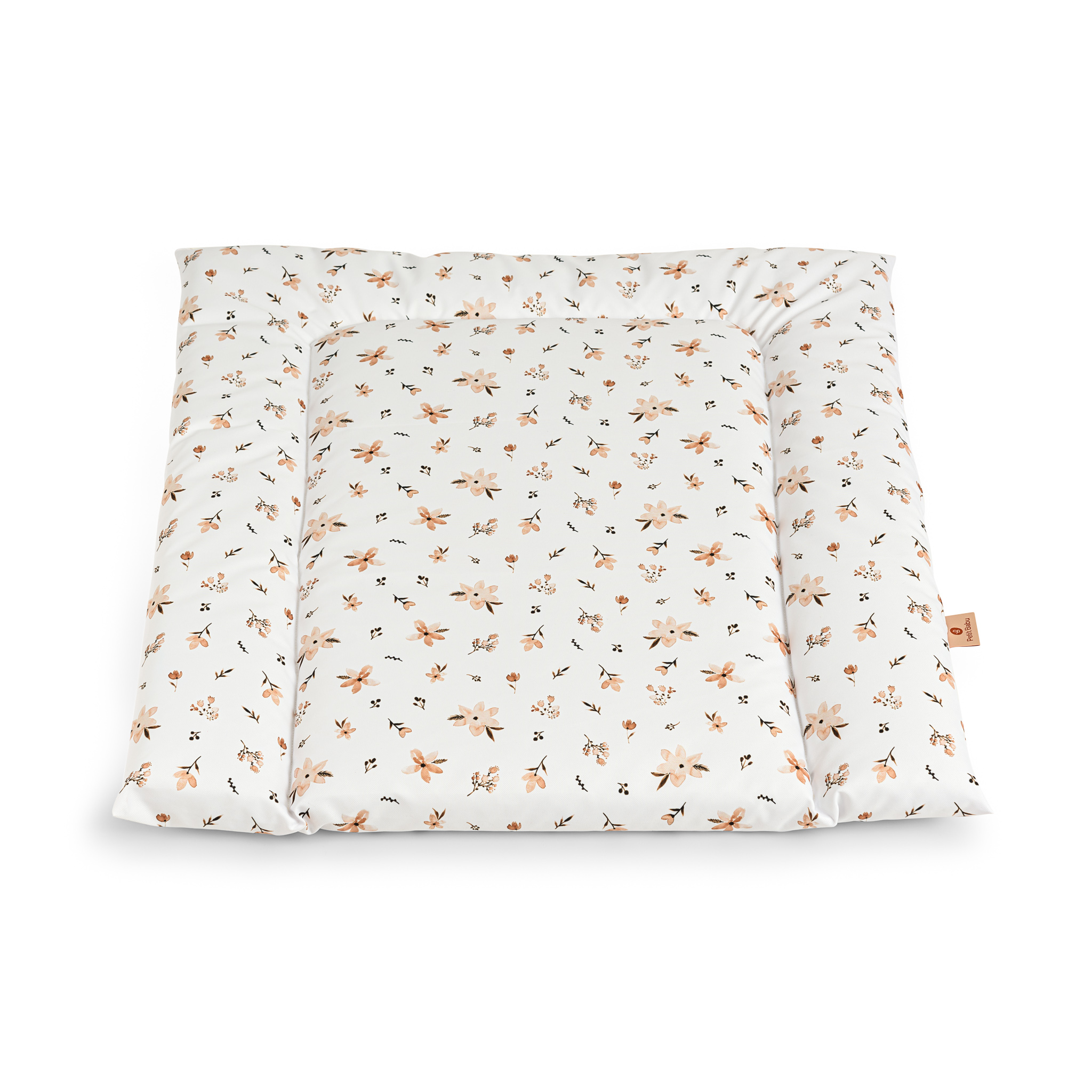 Changing pad  - Brown flowers - water repellent