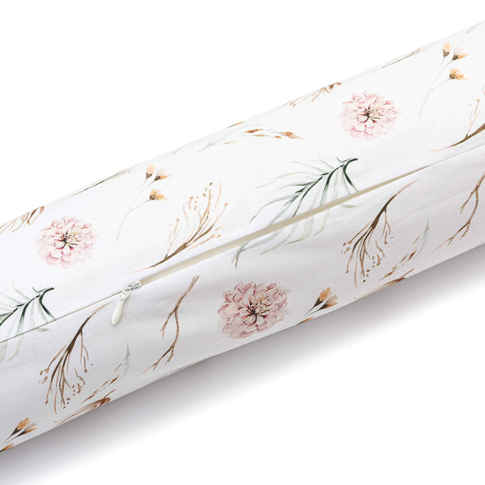 Bed Bumper - Pink flowers