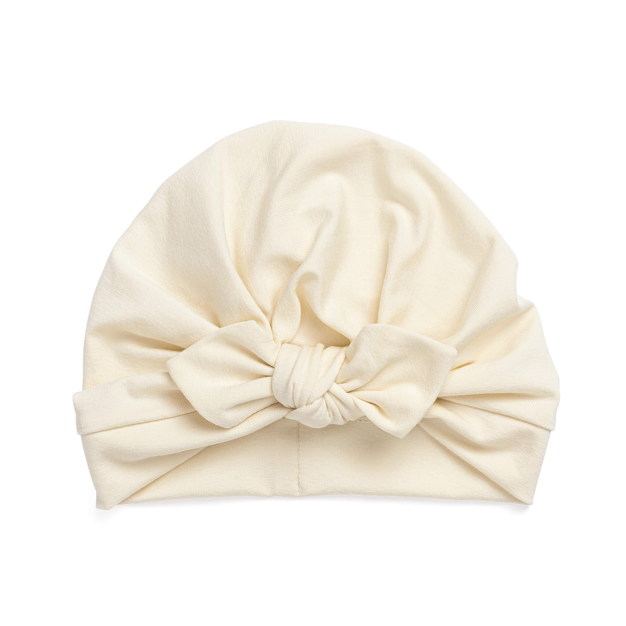Turban hat with bow - creme