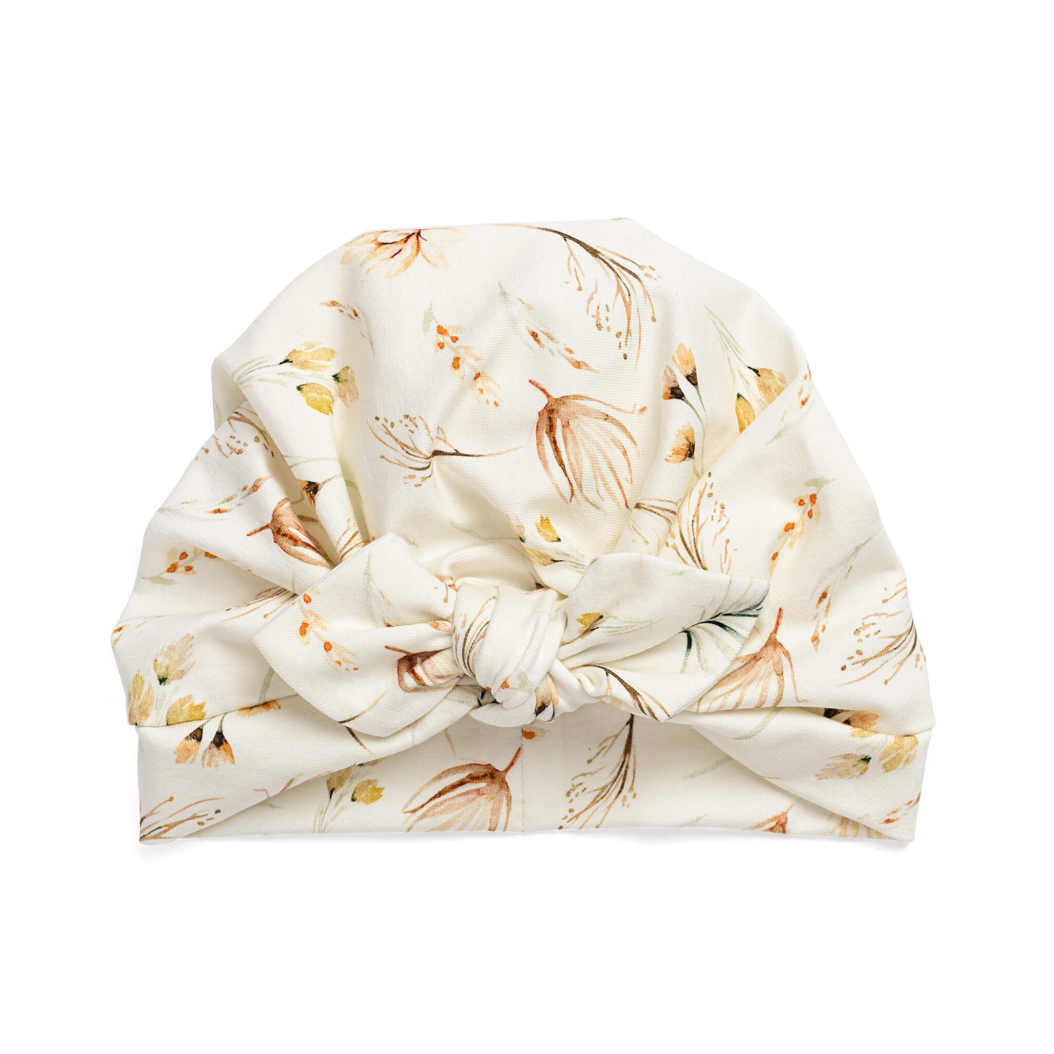 Turban hat with bow - wild flowers