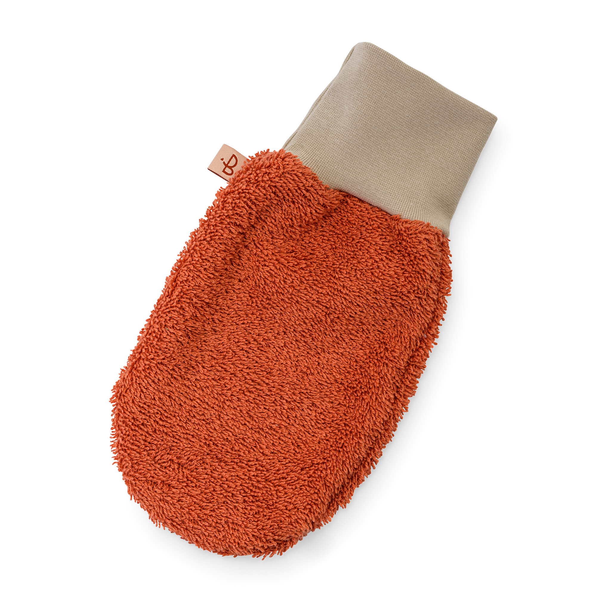 Washcloth brick red 