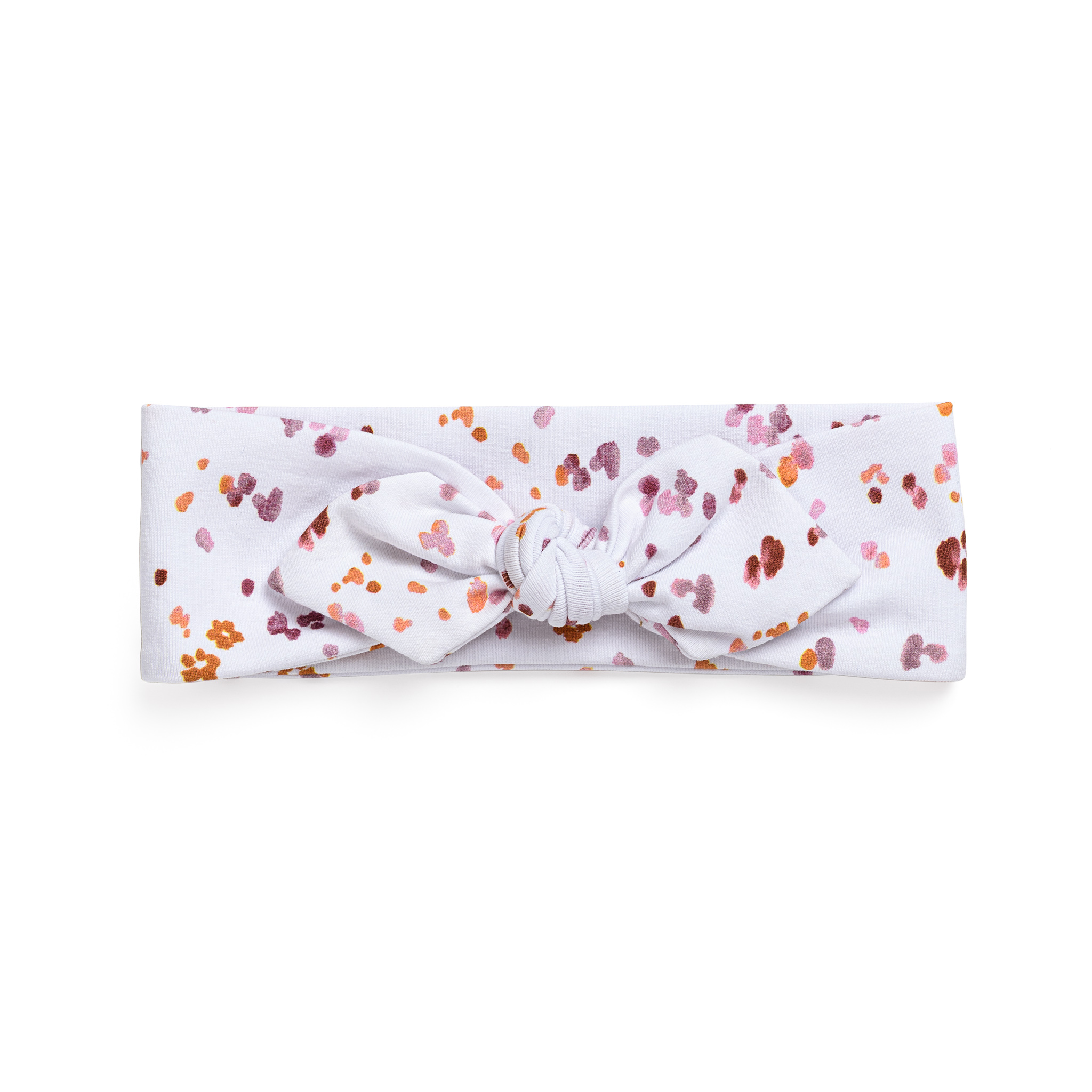 Headband with bow - purple splash