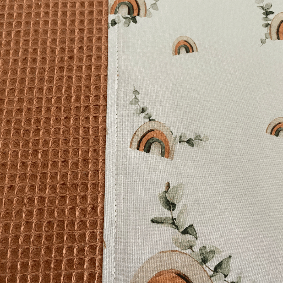 Changing pad with cover - Rainbows